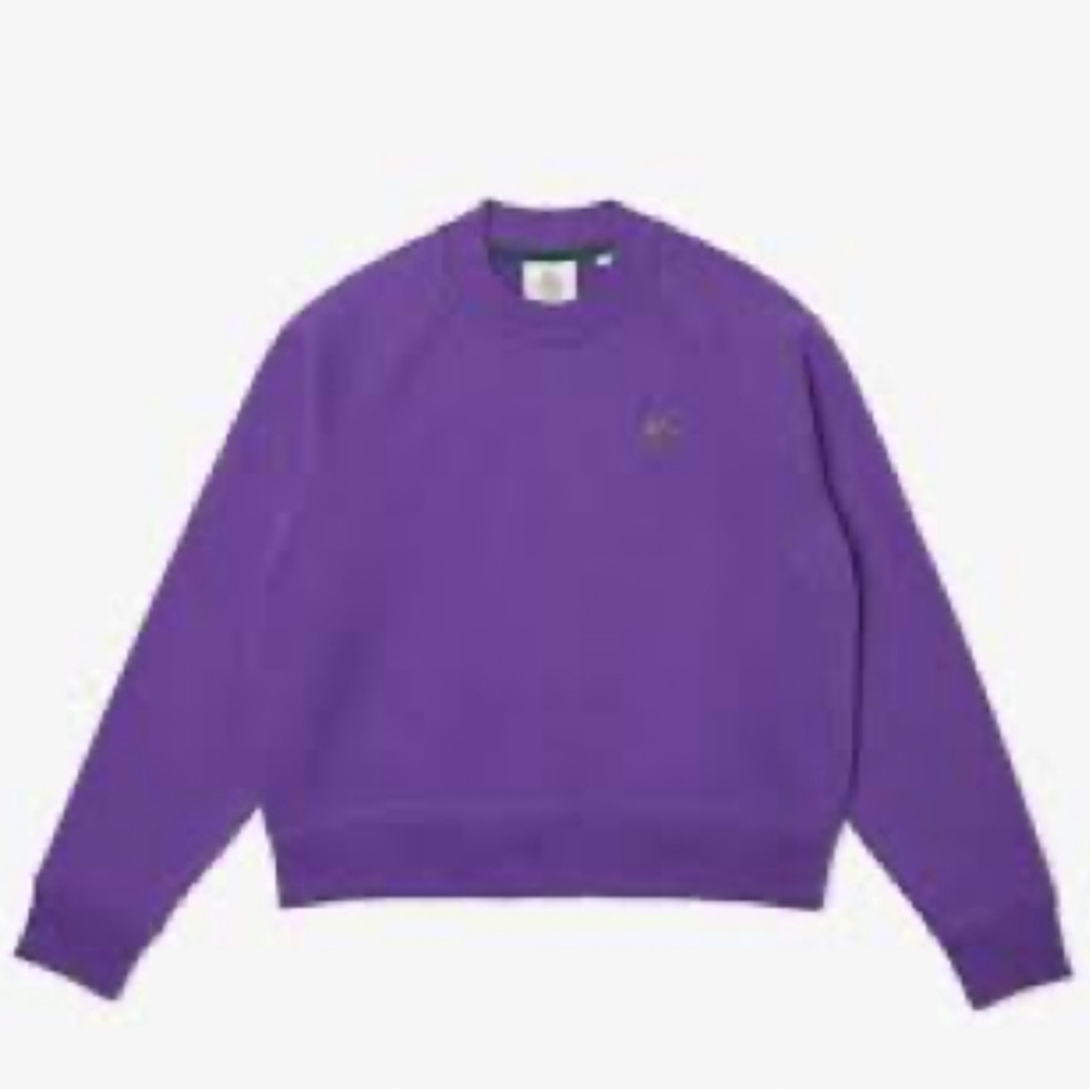 Lacoste Women’s LIVE Cropped Cotton Fleece Sweatshirt